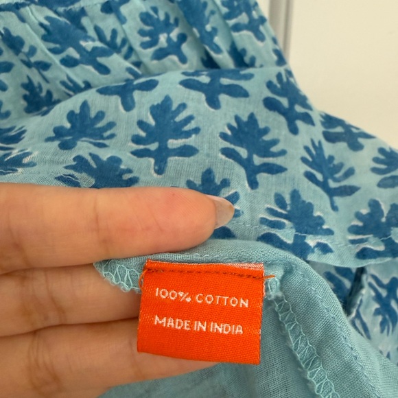 Oliphant Cross Back Mini Dress Fern Blue Size Small - Picture 5 of 9